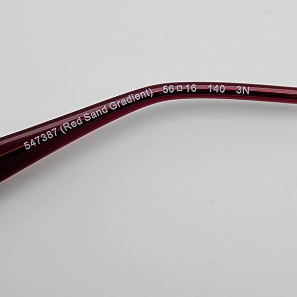 Coach HC8214 L1650 547387 Red Sand Gradient Frame Grey Lens Sunglasses w/ Case - Picture 8 of 15